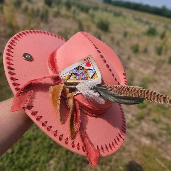 handcrafted Accessories - UPCYCLED WIDE BRIM HAT